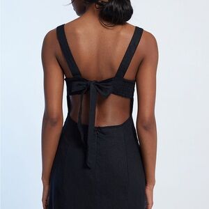 La Hearts Black Backless Dress